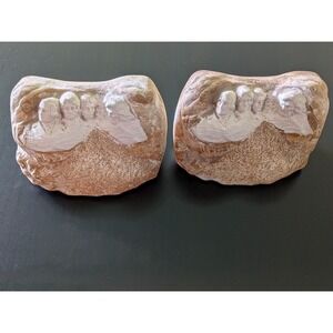 Mount Rushmore Memorial‎ Bookends Granite Stone Carving Decor 1958 Jack D. Mann